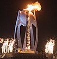 2018 Winter Olympics Cauldron in Pyeongchang, South Korea.