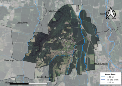 Carte orhophotogrammétrique de la commune.