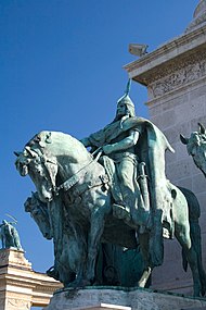 Árpád's statue at the Heroes' Square