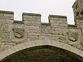 Bodelwyddan Castle, Williams Arms over archway towards gardens