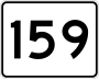 Route 159 marker