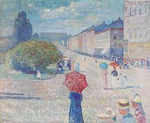 Edvard Munch, Frühling auf der Karl Johans gate, 1890