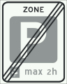 E11: Ende einer Parkzone (Niederlande)