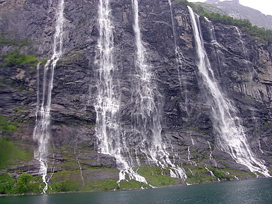 Waterfalls at Geirangerfjord