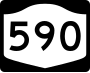 New York State Route 590 marker