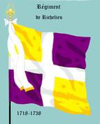 Drapeau d'ordonnance du régiment de Richelieu