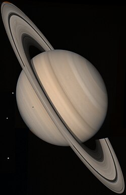 The planet Saturn