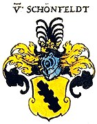 Wappen in Siebmachers Wappenbuch von 1605 (korrekt gespiegelt)