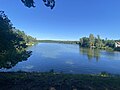 Fiŝlago Staňkov, vido de la digo