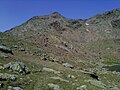 Cima Nera vista da poco sopra il Rifugio Larcher