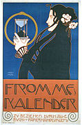 Poster de Frommes Kalender, litografía a color (1899)