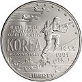 Anverso do dólar da Guerra de Corea (1991)