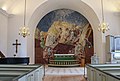 Choir wall, Christ carries the cross, Lösens church.