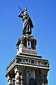 Monument to Cuauhtémoc erected during the Porfiriato, one of many statues of historical figures erected in Mexico City in this era.