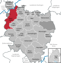 Reutlingen – Mappa