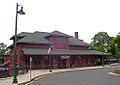 Station building on Union Place in downtown Summit