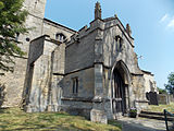 14th-century two-storey south porch, the upper floor a former priest room