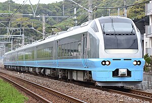 本列車で運用されているE653系（2024年4月）