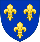 Escudo do Reino de Francia (dende o século XIV).