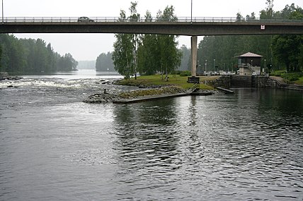 Karvionkoski ja Karvion kanava.