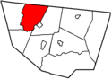 A medium size township in the northwest of the county