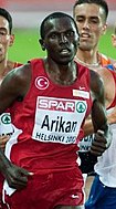 Polat Kemboi Arıkan, drei Tage zuvor Europameister über 10.000 Meter, errang die Bronzemedaille