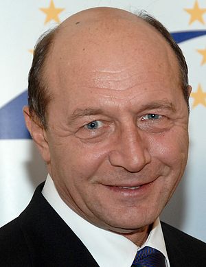 Traian Basescu on election night