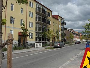 Nya hus på Vinthundsgatan i Brotorp, Sundbybergsdelen av Järvastaden, juli 2011.