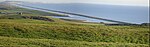 Kustlandskap vid Chesil Beach i Dorset.