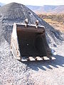 An excavator bucket.