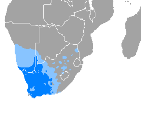 Afrikaansin puhuma-alue