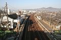 The platforms and tracks in December 2007