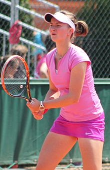 Krejčíková en el torneo de clasificación de Roland Garros en 2015