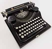 typewriter Underwood Portable at the Museum Europäischer Kulturen