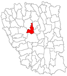 Location in Galați County