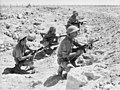 Image 2Australian infantry at Tobruk during World War II. Beginning on 10 April 1941, the Siege of Tobruk lasted for 240 days. (from History of Libya)