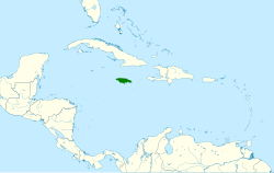 Distribución geográfica del mango jamaicano.