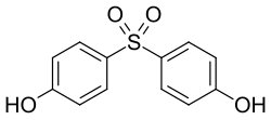 Strukturformel von Bisphenol S