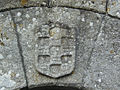 Castelo de Pambre, Espanha: detalhe da pedra de armas.