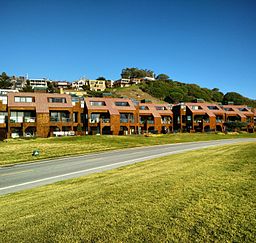 Hus längs Paradise Drive, Tiburon.