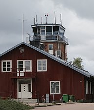 Trafikledartornet vid Ljungbyheds flygplats