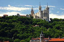 Sicht auf den Hügel von Fourvière