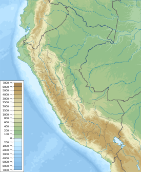 Coñocranra ubicada en Perú físico