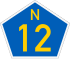 Nasionale roete N12 shield