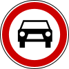 No motor vehicles, expect motorcycles