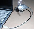 Ventilator mit USB-Anschluss an einem Laptop