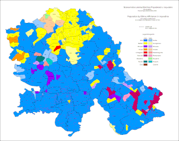 Vajdasági nemzetiségi térképe (2002)