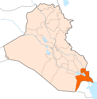 Location of Basra Govrenorate