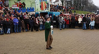 Eintreffen des „Schneiders“ bei der Eiswett-Zeremonie 2008