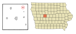 Location of Paton, Iowa